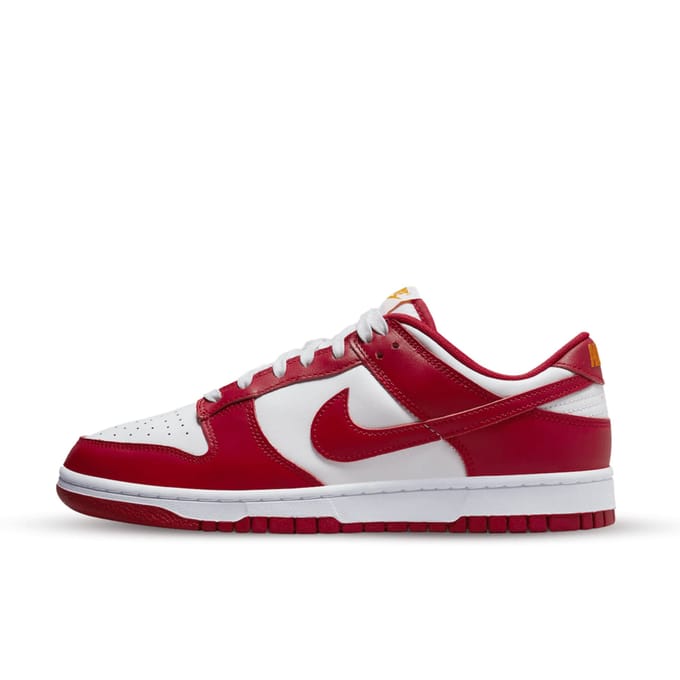 Sneakers Nike Baskets Dunk Low Retro blanc / rouge