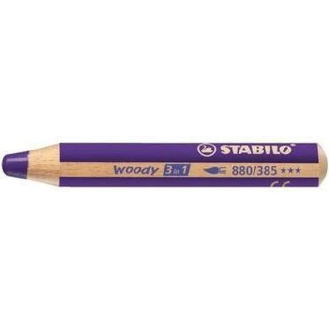Woody Potlood - 3 in 1 - Violet                        - Violet