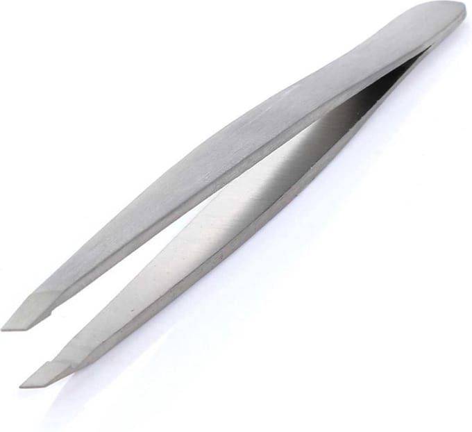 Rojafit Professionele Pincet schuin 9,5 cm - RVS - Lichtgewicht