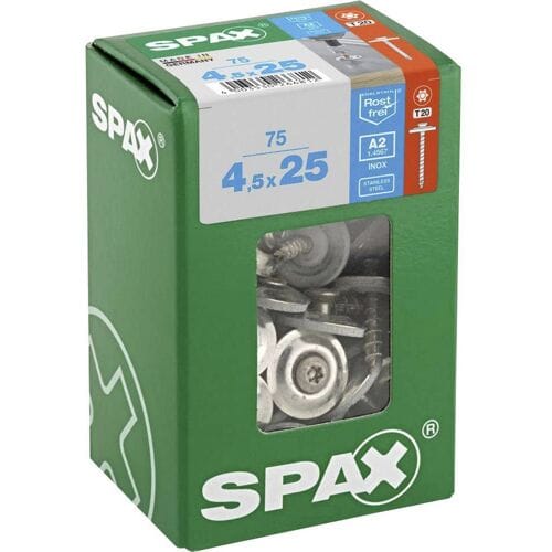 SPAX 4577000450257 Spengler-schroef 4.5 mm 25 mm T-STAR plus RVS A2 75 stuk(s)