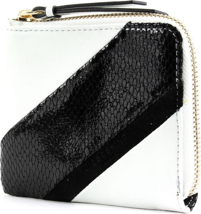 LIEBESKIND BERLIN Leren Portemonnee Split / Wilson Snake / Split / TM-Suede Fancy Black / Black / White Zwart Veelkleurig