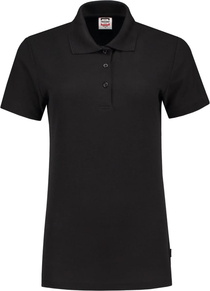 Tricorp  Poloshirt Slim Fit Dames 201006 Zwart - Maat 3XL