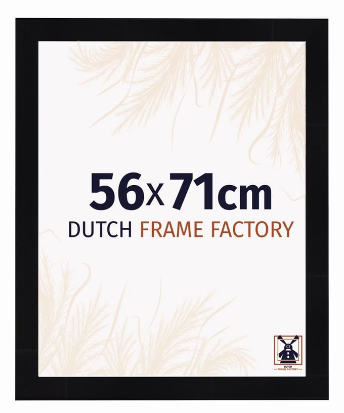 Fotolijst 56x71 cm - MDF - Zwart Hoogglans - Praag