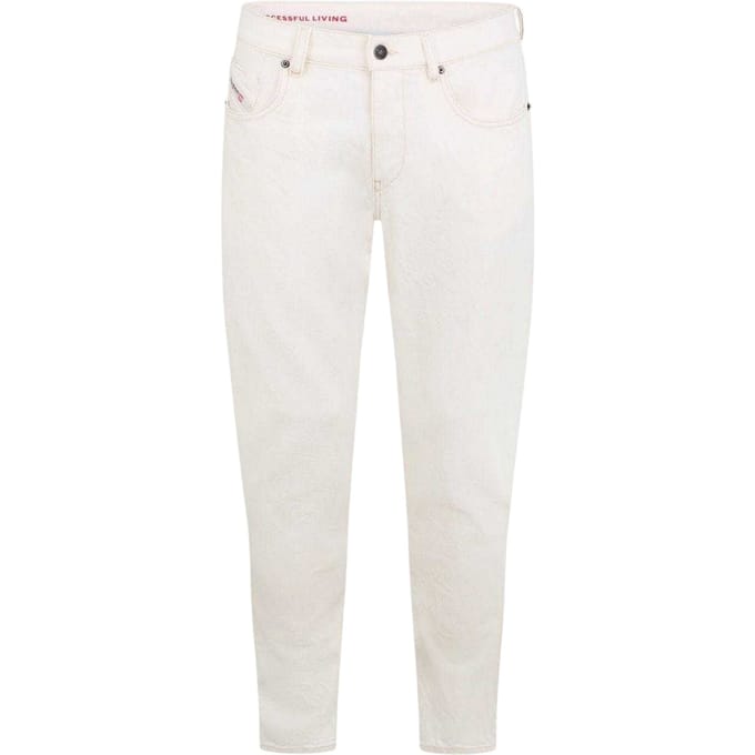 Diesel Heren 2019 D-Strukt Slim Jeans (Wit)