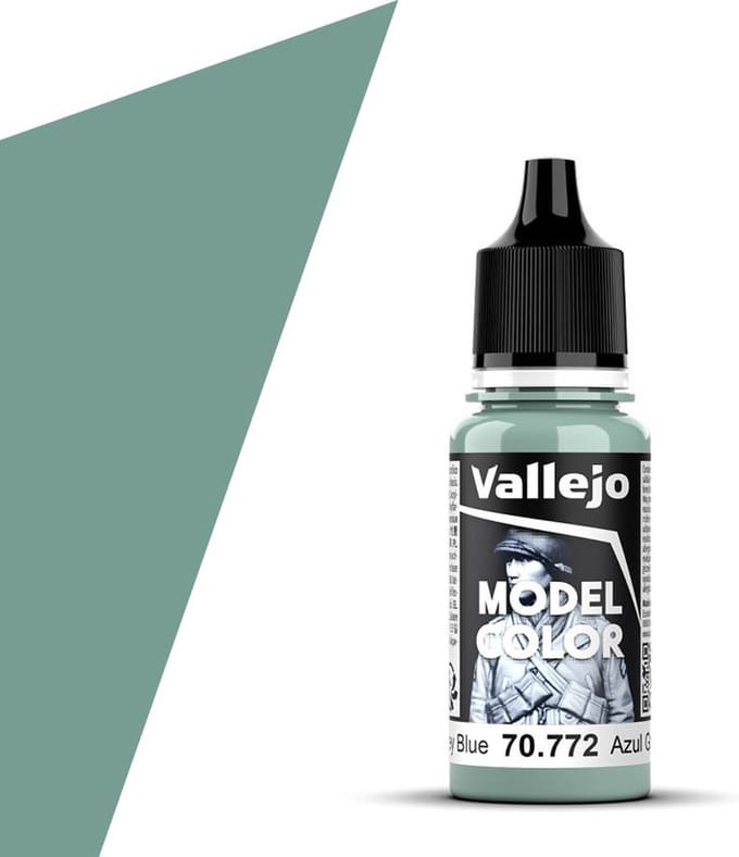 Vallejo Hobbyverf Acrylverf - 70772 Model Color - Medium Grey Blue - Acryl - Verf flesje - 18 ml