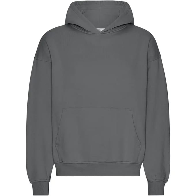 Oversized sweatshirt met capuchon Colorful Standard Organic Lava Grey