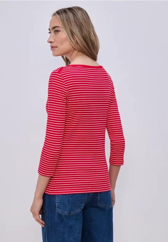 Gestreept basic shirt