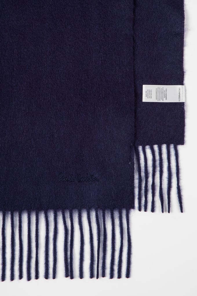 Paul Smith Scarf Cashmere Navy Taglia: OS | Sciarpe Outlet | Uomo | Blu