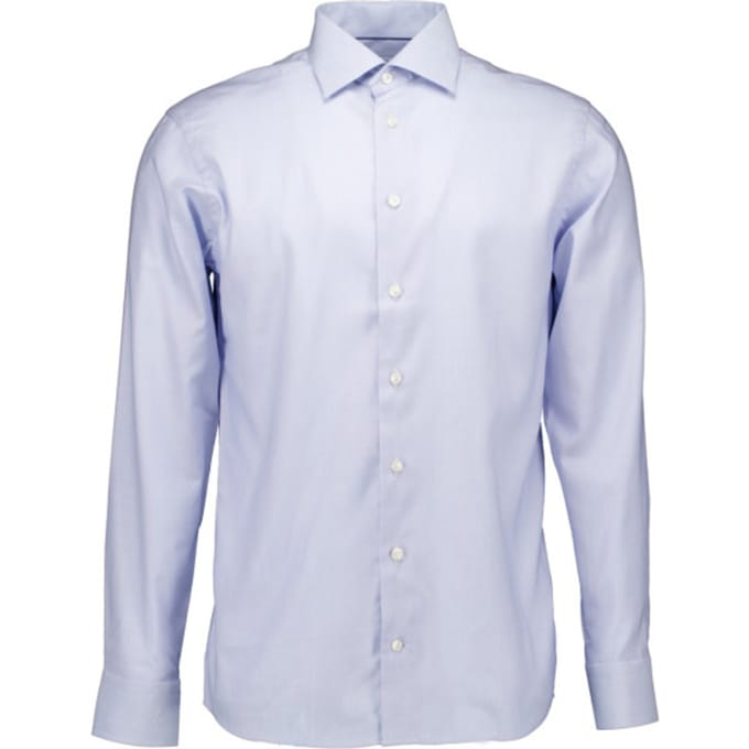 Eton  Lange Mouw Overhemden Lichtblauw 100011801