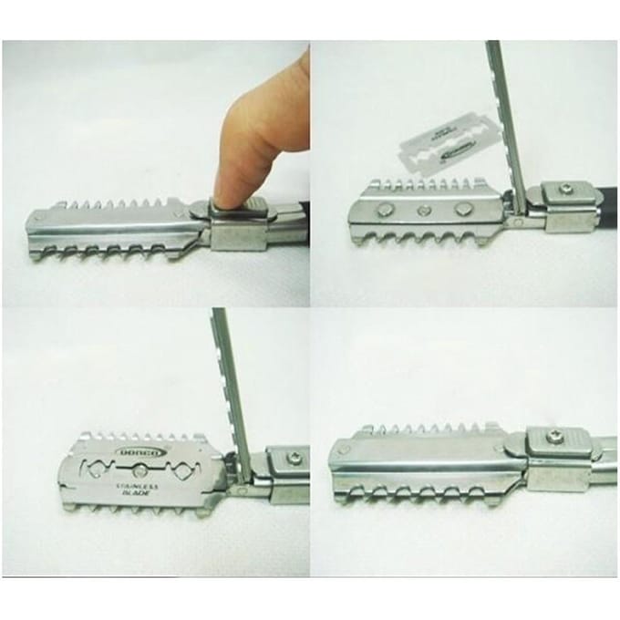 Salon Professionele Haarsnitten Uitdunnen Gereedschap Rust Verander Het Mes Type white