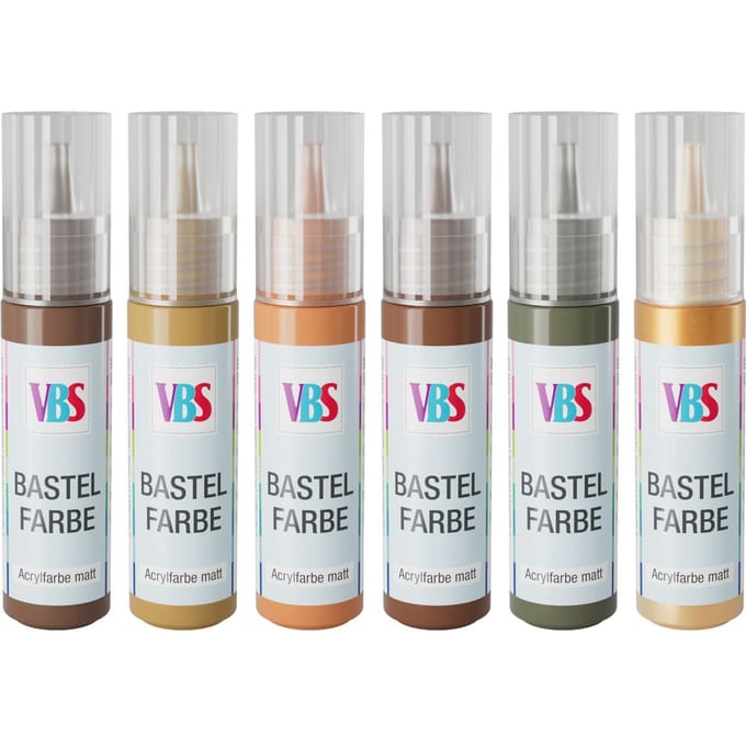 VBS Knutselverf set "Whispering Woods", 6 x 20 ml