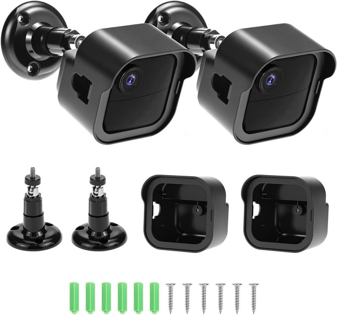 2x Weerbestendige Buiten Camera Montagebeugel voor Beveiligingscamera Wandhouder Verstelbaar