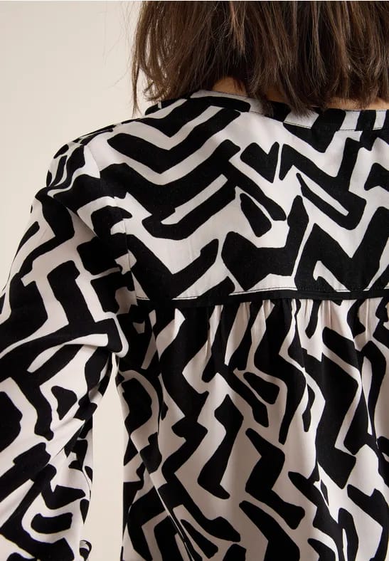 Blouse met grafisch patroon