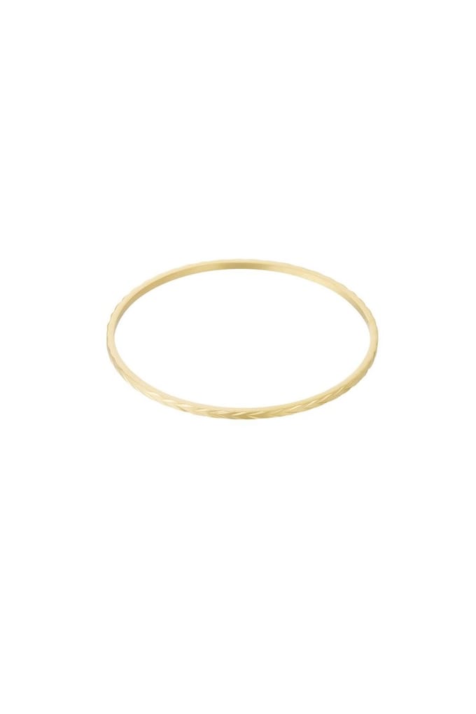 Bijoutheek Armband (Sieraad) Bangle Vlecht Goud