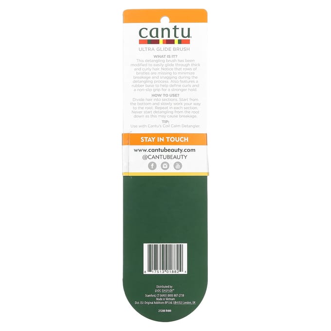 Cantu, brosse démêlante ultra glissante, 1 pièce white
