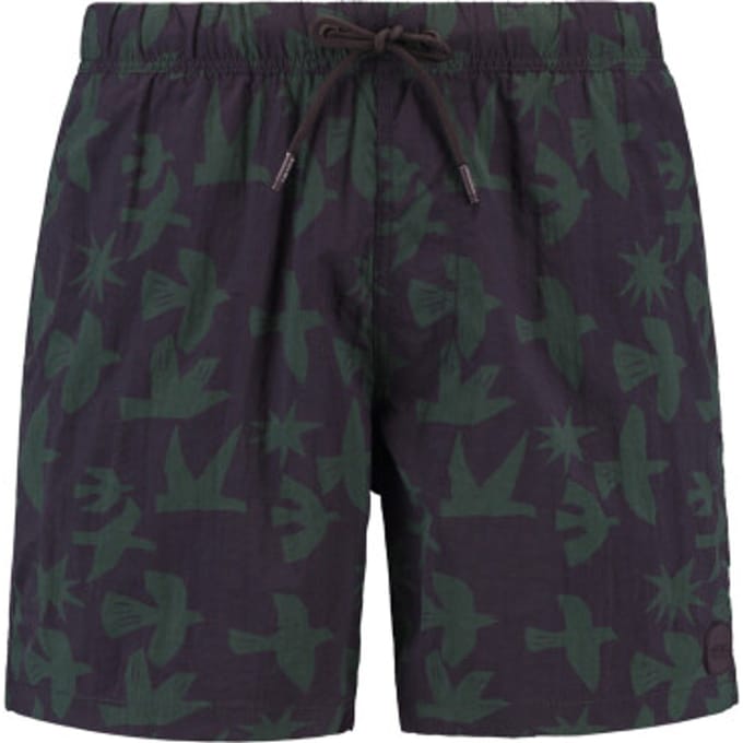 Shiwi Heren zwemshort nick 6" vogel print paars/groen