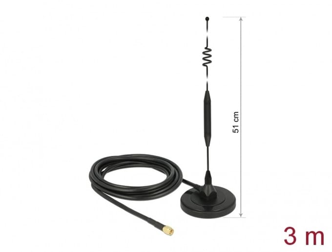 Delock Antenne LTE UMTS GSM SMA plug 6-7dBi