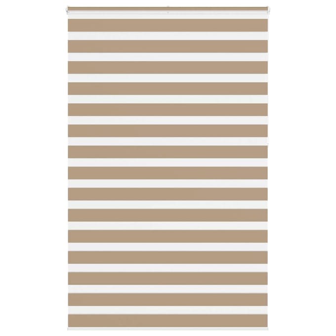 vidaXL Zebra Blind 145x230 cm stofbreedte 140,9 cm polyester zandbruin