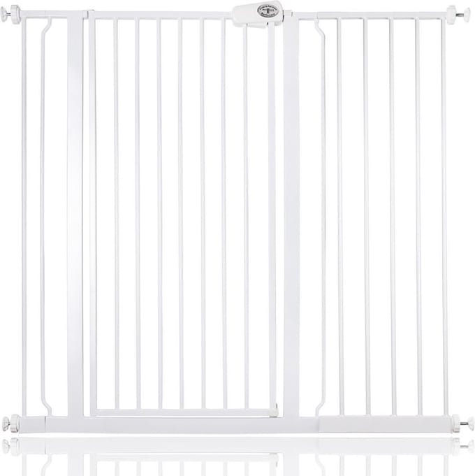 Bettacare Extra Hoog Metaal Veiligheidshek, 114.8cm - 122.4cm, Wit