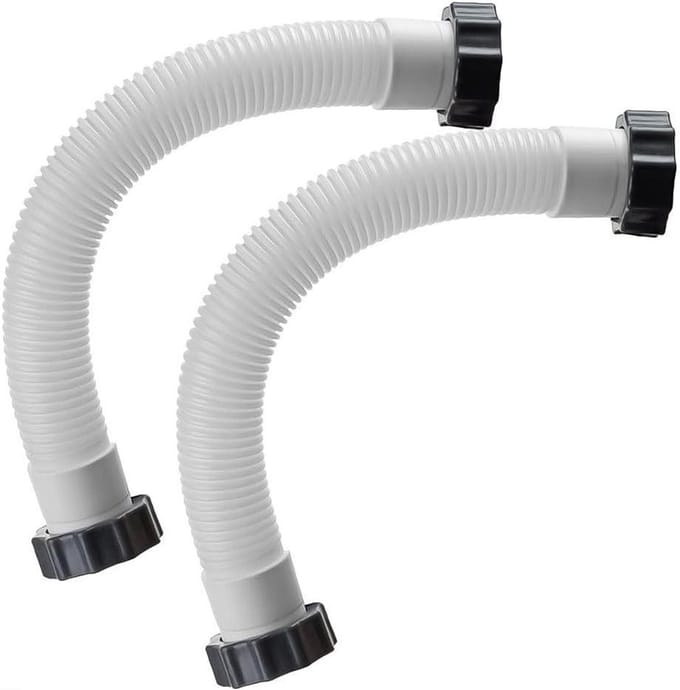 Zwembadslang - 16 inch lengte - 3,8 cm diameter - Vervangingsdeel voor zandfilterpomp - Set van 2