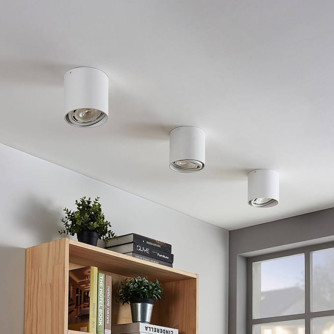 Arcchio - buitenspot - 1licht - Aluminium, metaal - H: 12 cm - GU10 - wit