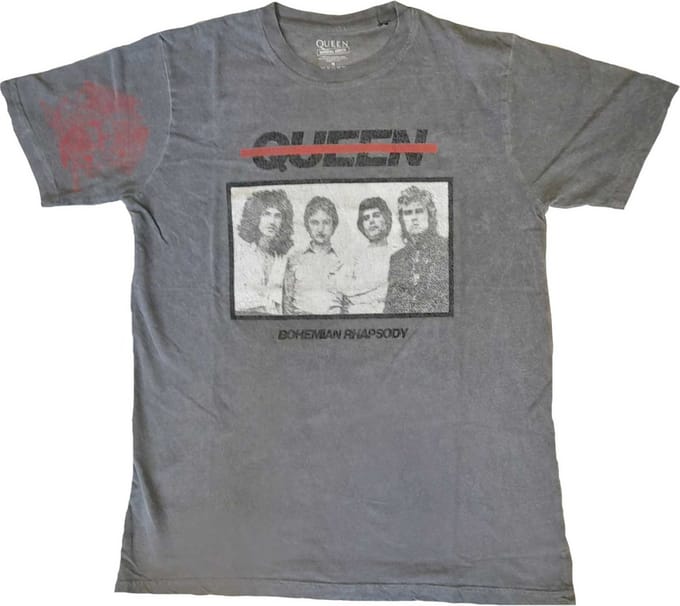 Queen - Bo Rhap Photo Heren T-shirt - M - Grijs