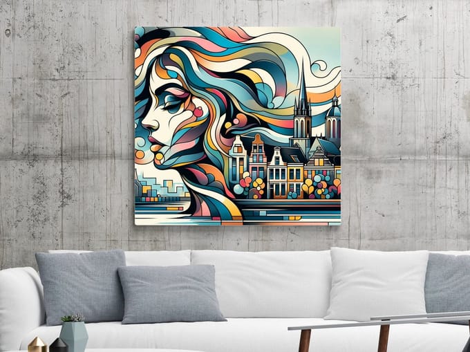 Kunstprint | Wanddecoratie | Dibond | 100 × 100 cm