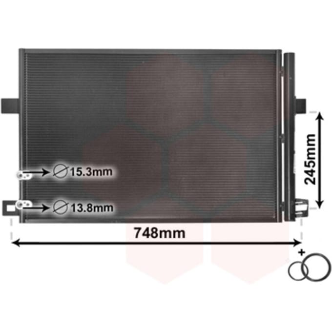 Van Wezel - LUCHTCONDENSATOR VOOR VW AMAROK 2010-2020 2H0820411A