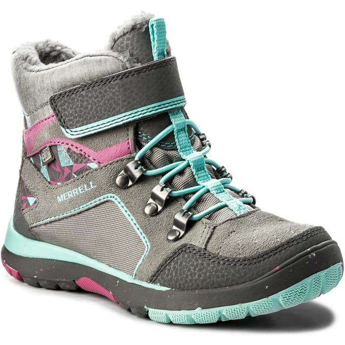 Merrell Moab Polar Waterdichte Kinderlaarzen Grijs