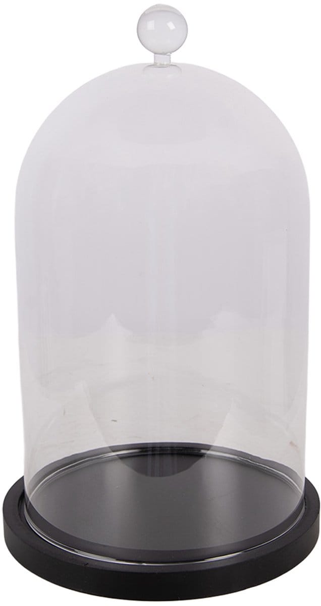 Clayre & Eef Glazen Stolp Ø 14x24 cm Transparant Glas