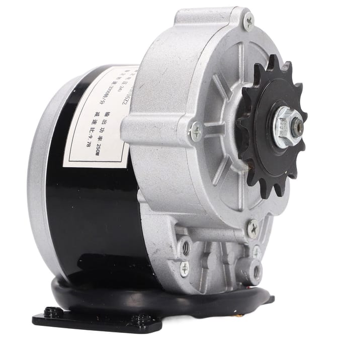 DC Geborstelde Motor 24V 250W 13 Tanden Vertraging DC Elektrische Borstelmotor met Basis voor Landbouwmachines