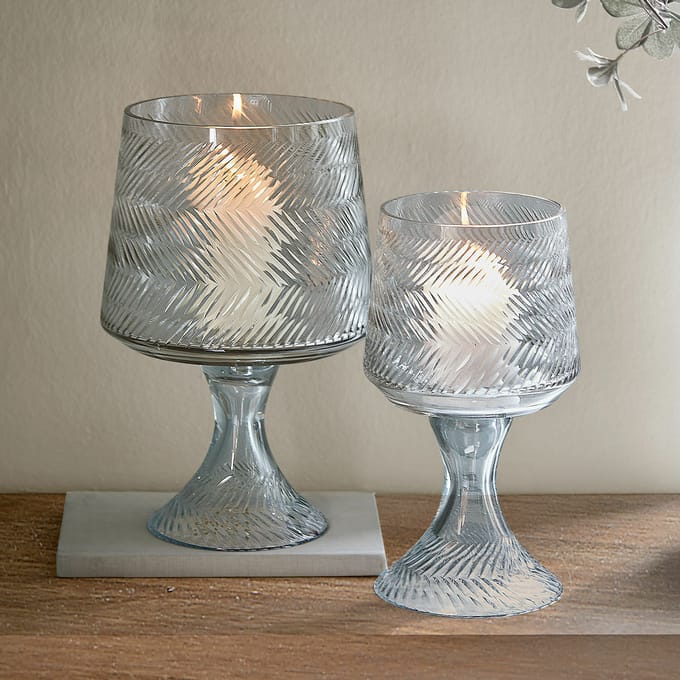 LOBERON Windlicht set van 2 Lynettes helder