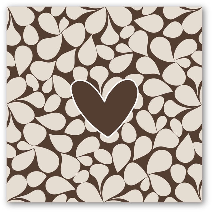 Forex tegeltje | In geschenkverpakking | Retro Heart