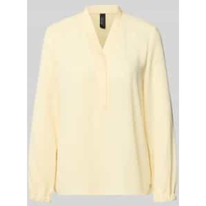 Regular fit blouse met V-hals
