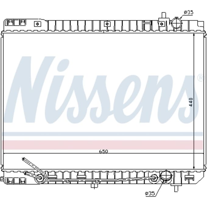 Radiator, motorkoeling NISSENS 66759