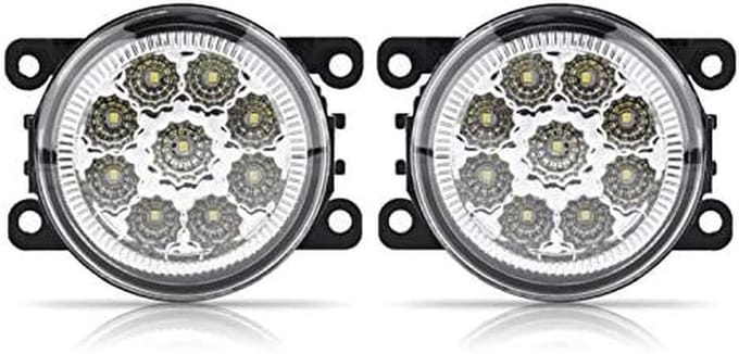 Auto Mistlampen - Dagrijverlichting LED - Verbeter Zichtbaarheid - 9 LED Assemblages - 12 Volt - Wit