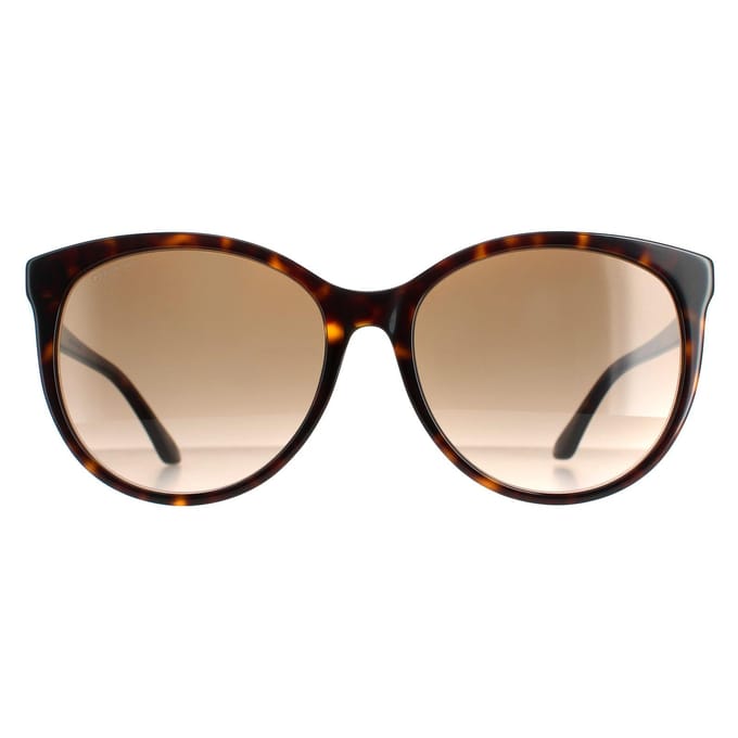 Gucci Round Dames Havana Brown gradiënt GG0729SA