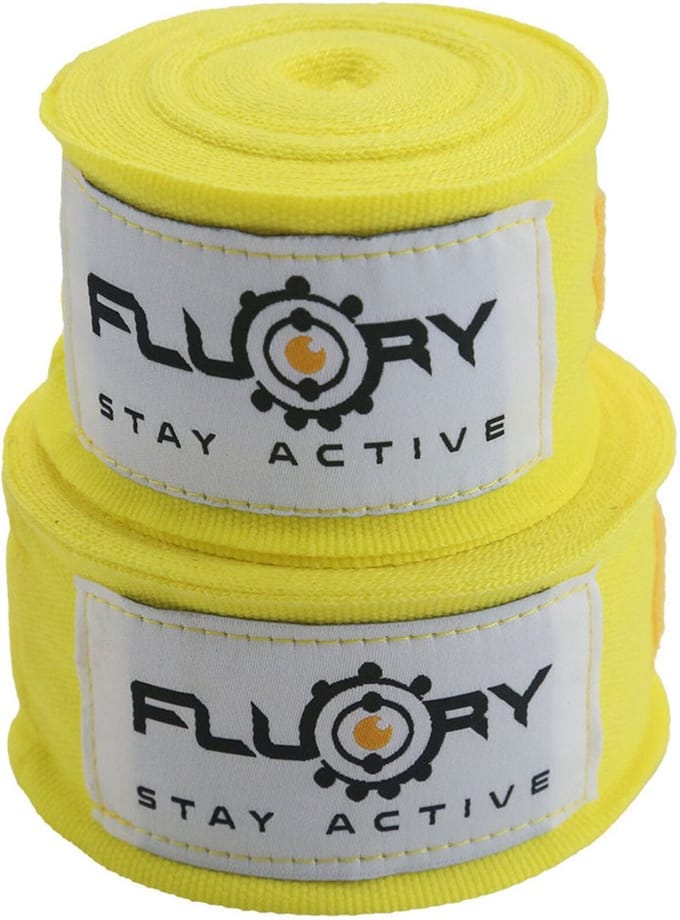 Fluory Boksbandages Hand Wraps Geel 500 cm