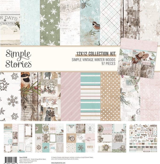 Simple Stories - Simple Vintage Winter Woods Collection Kit (SIS19100)