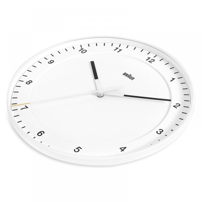 Braun BC17W - Wandklok - Analoog - Kunststof - Wit