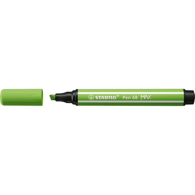 STABILO Pen 68 MAX - Viltstift Met Dikke Beitelpunt - Lichtgroen