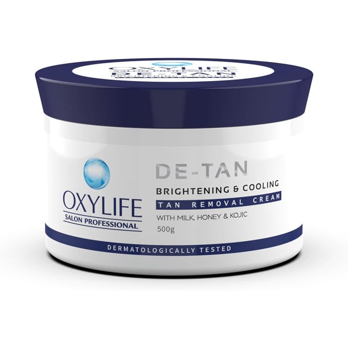 Oxylife Salon Professional Tan Removal Pack 500g voor Directe Stralende Gloed en Gelijkmatige Huidskleur white