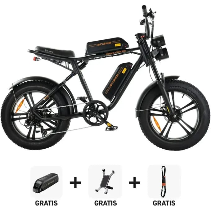 Combi-Deal! | ENGWE M20 Dubbele Accu - Zwart