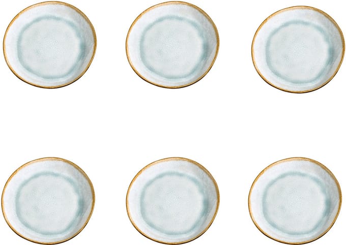 Medard de Noblat - Shadow Aqua - Dessertbord 20.5 cm - 6 delig - Stoneware