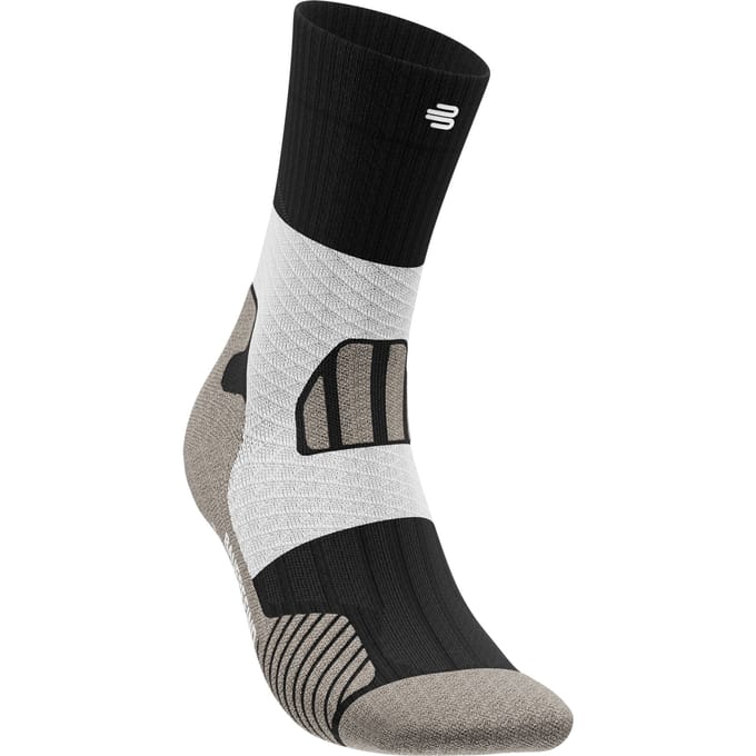 Bauerfeind Trail Run Mid Cut Hardloopsokken Heren-Zwart