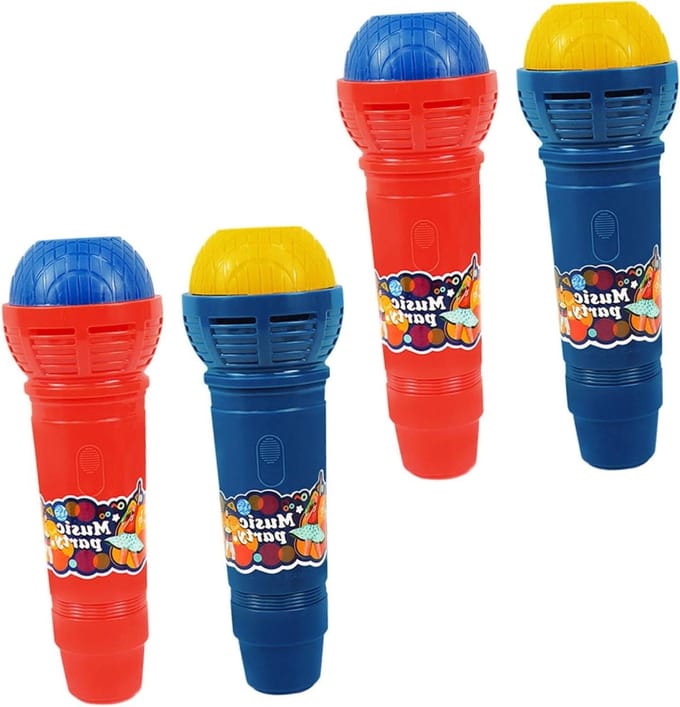 Echo Microfoon Speelgoed - Nep Microfoon - Feestjes Cosplay - Gesimuleerde Echo - 4 Stuks - Diverse Kleuren