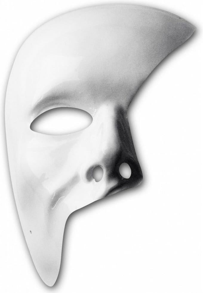 Carnival Toys Verkleedmasker Wit One-size