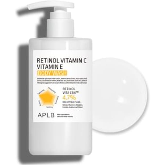 APLB, Rétinol Vitamine C, Vitamine E Gel Douche, 300ml (10,14 onces liquides)