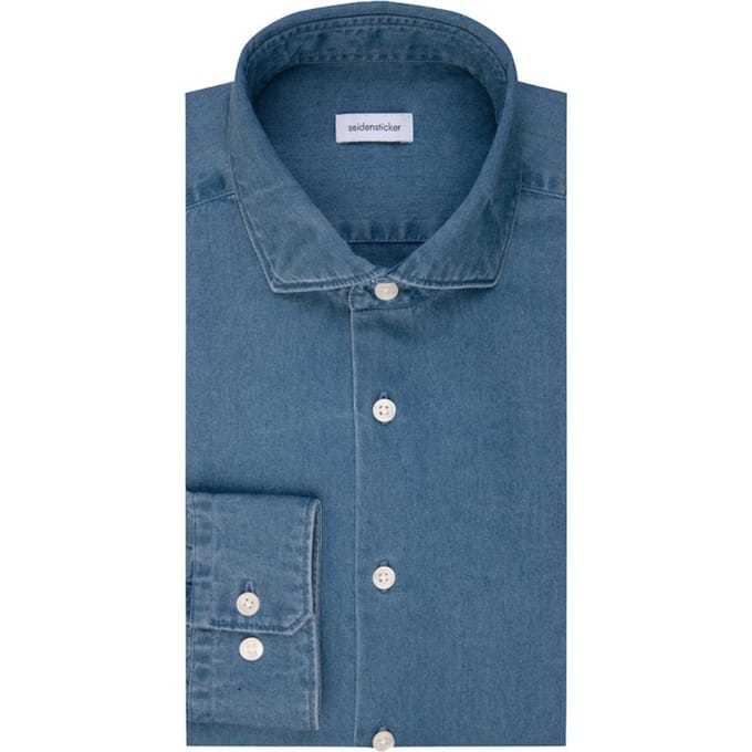 Regular fit zakelijk overhemd van puur katoen model 'Casual Spread Kent'