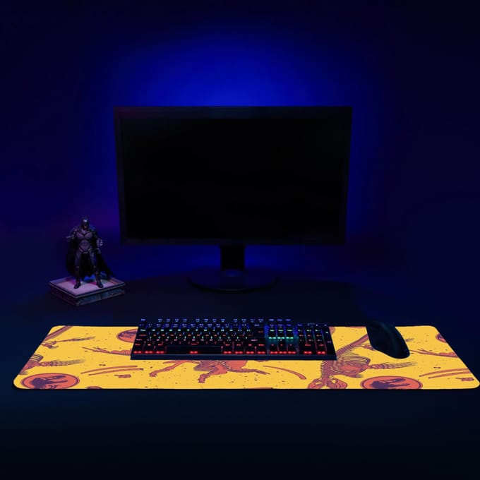 Jurassic Park Fossils Gaming Mouse Mat - Medium